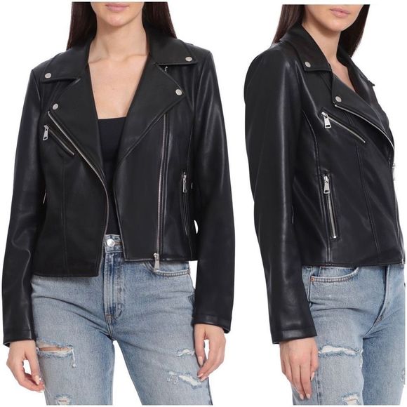 Jackets & Blazers - Avec Les Filles X Bagatelle - Faux Leather Biker Jacket